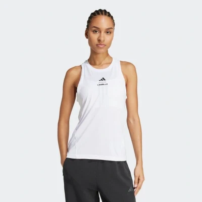 Abbildung von adidas Performance Lesmills Graphic Sport Tshirt, Damen, Größe: XXL, White