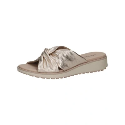 Abbildung von Caprice Pantolette flach, Damen, Größe: 39, Platin metal Schuhe