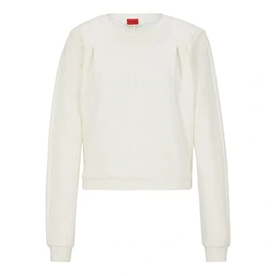 Abbildung von HUGO Dalevis Sweatshirt, Damen, Größe: Small, Open white