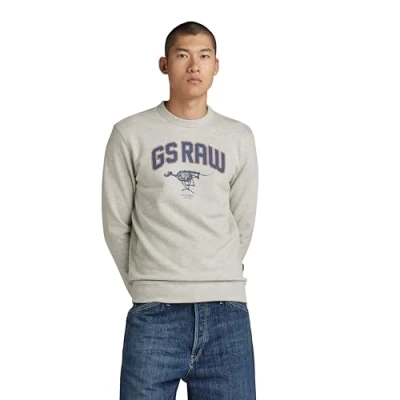Abbildung von G Star Skeleton DOG Graphic Sweatshirt, Herren, Größe: XS, Milk htr