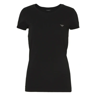 Abbildung von Emporio Armani T Shirt Damen V Neck, Loungewear, Kurzarm