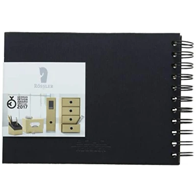 Abbildung von Rössler Papier 1329452701 S.O.H.O. Wire O Fotoalbum 195 x 145 mm, 40 offwhite Seiten, Schwarz, 1 Stück