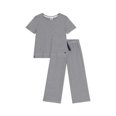 Abbildung von Petit Bateau Nachtwäsche Hose für Kinder, Größe: 140, Smoking marshmallow