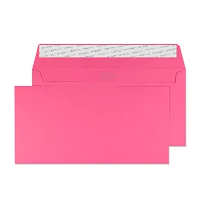 Abbildung von Blake Creative Colour 25202 Farbige Briefumschläge Haftklebung Flamingo Rosa DL+ 114 x 229 mm 120 g/m² 25 Stück