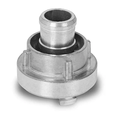 Abbildung von EBERTH 1&quot; Saugkupplung Storz D, Schlauchkupplung 1 Zoll, Außendurchmesser Schlauchtülle 25mm, Hochdruckkupplung, Feuerwehrkupplung, Kupplung aus Aluminium inklusive Dichtung, 25 D