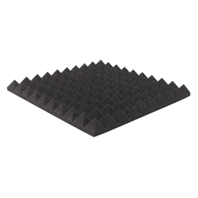 Abbildung von Akustikplatten Pyramiden 50x50x5 cm akustische Schaumstoffplatten Schallschutzmatte Schallschutz Wandpaneele Akustikschaumstoff Grün Orange Rot Graphit Akustikpaneel (Graphit)