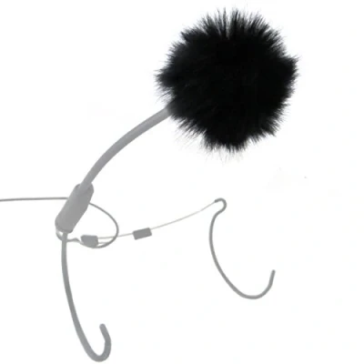 Abbildung von keepdrum WS05 Mini Fell Windschutz für Lavalier Mikrofone Headsets und Ansteckmikrofone