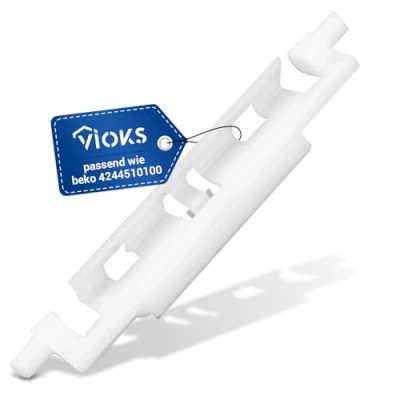 Abbildung von VIOKS Türgrifffeder Weiß Ersatz für Beko 4244510100 Feder Kuehlschranktuer Kunststofffeder Verdampferfeder Kuehlfach Griff Gefrierfach Türgriff Klappengriff Scharnier