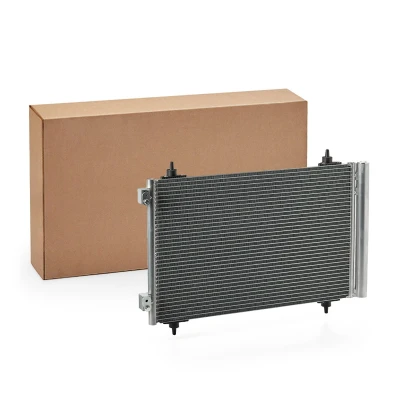 Abbildung von RIDEX 448C0118 Klimakondensator mit Trockner 588 x 340 16 mm Aluminium PEUGEOT: Expert II Kastenwagen, 807, FIAT: Scudo II, CITROËN: C8