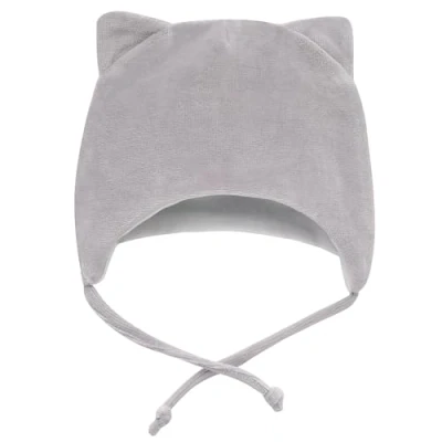 Abbildung von Pinokio gebundene Mütze Hello, grau Velour Jungen, Gr 38 50(44)