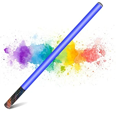 Abbildung von LUXCEO Mood1 tragbares LED Video Lichtstab, dimmbar und Speicher, integrierter 2000 mAh Akku, 120 cm RGB Fotolampe für YouTube, TikTok, Spiel Streaming, Partybar (85cm)