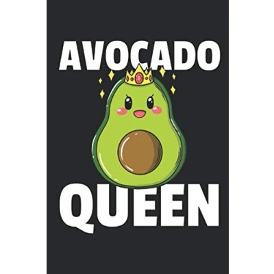 Abbildung von Avocado Queen Notizbuch: Notizbuch / Notizheft Notizblock A5 (6x9in) Dotted Notebook Punkteraster 120 gepunktete Seiten