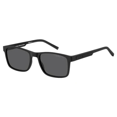 Abbildung von Tommy Hilfiger Herren TH 2089/S 003/M9 Gläser SONNENBRILLEN Bio Polyamid Schwarz undurchsichtig Grau Quadratisch Polarisiert