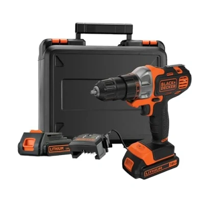 Abbildung von Black &amp; Decker MT218KB, Handbohrmaschine, 800 RPM, Akku, Lithium Ion (Li Ion), 18 V, 300 min