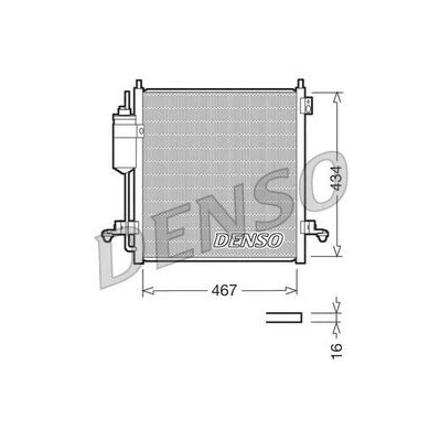 Abbildung von DENSO DCN45001 Klimakondensator mit Trockner 467x434x16 R 134a 467