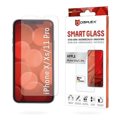 Abbildung von DISPLEX Smart Glass (9H) für Apple iPhone X/XS/11 Pro Montagesticker, unzerbrechlich, ultra dünn, unsichtbar