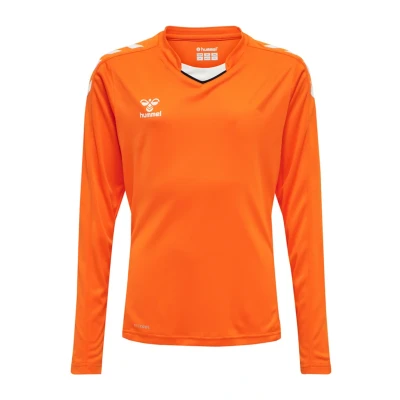 Abbildung von Hummel Hmlcore XK Langarmshirt für Kinder, Größe: 116, Orange tiger