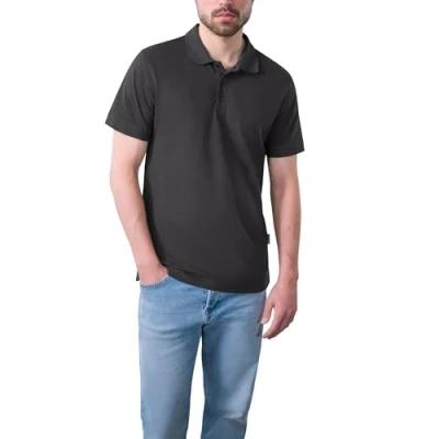 Abbildung von HRM Herren Heavy Performance Polo, dunkelgrau, Gr. XL I Premium Polo Shirt Basic Polohemd bis 60C waschbar Hochwertige &amp; nachhaltige Bekleidung Workwear