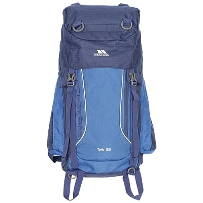 Abbildung von Trespass Trek 33, Electric Blue, Rucksack 33 Liter mit eingebauter Regenhülle, Blau