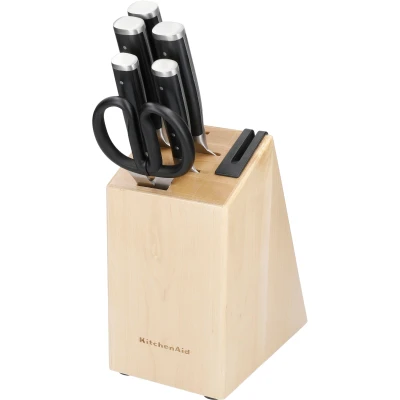 Abbildung von KitchenAid Messerblock &quot;Classic&quot;, 6 tlg., Messer japanischer Kohlenstoffstahl, inkl. integrierter Messerschärfer