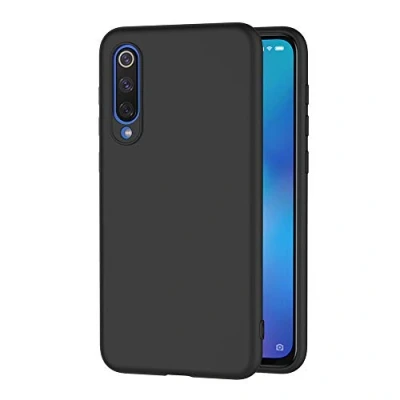 Abbildung von AICEK Compatible Xiaomi Mi 9 SE Hülle, Schwarz Silikon Schutzhülle für Case TPU Bumper Handyhülle (5,97 Zoll)