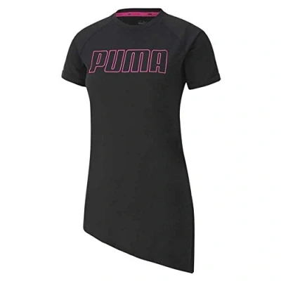 Abbildung von PUMA Damen Train Graphic Logo Ss Tee Unterhemd, Schwarz, XS