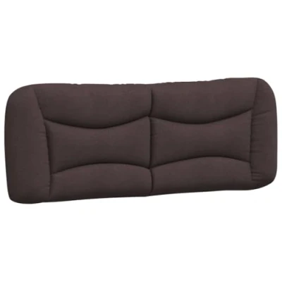 Abbildung von vidaXL Kopfteil Kissen, Kopfteilkissen für Schlafzimmer, Rückenkissen Bett mit Reißverschluss, Kopfpolster Bettkissen, Dunkelbraun 140cm Stoff