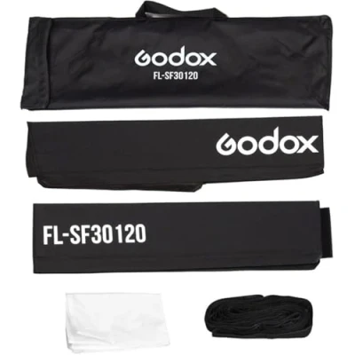 Abbildung von Godox Softbox 30x120cm mit Gitter für FL150R