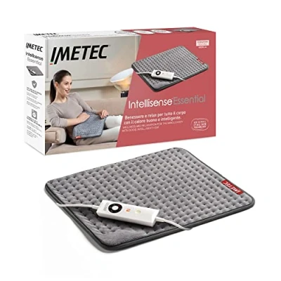 Abbildung von Imetec Intellisense Comfort, Mehrzweck Heizkissen, für den ganzen Körper geeignet, schnelles Erhitzen, hypoallergener Stoff, 5 Temperaturen, Electro Block Sicherheitssystem, waschbar, 40 x 35 cm