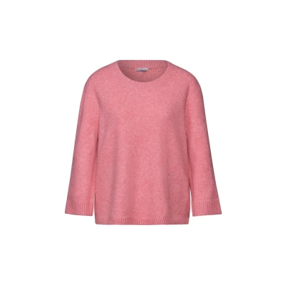 Abbildung von Street One MIT Rundhals Strickpullover, Damen, Größe: 38, Rosa