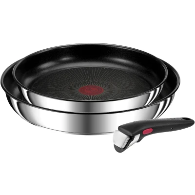 Abbildung von Tefal Pfannen Set &quot;Ingenio Preference&quot;, Edelstahl, (Set, 3 tlg., Ingenio Preference Pfannenset, 2 teilig, 1 Griff), stapelbar, Antihaftversiegelung, Induktion, Made in France, kompakt