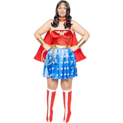 Abbildung von Metamorph Kostüm Wonder Woman sexy Kostüm, Die wundervolle Superheldin in etwas offenherzigerer Kostümierung