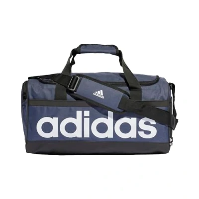 Abbildung von adidas Unisex Essentials Linear Duffel Bag, Shadow Navy/Black/White, M