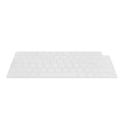 Abbildung von kwmobile Aufbewahrungstasche Silikon Tastaturschutz für Apple MacBook Air 13.6 M2 (A2681) Touch ID (1 tlg), QWERTZ Keyboard Cover Abdeckung Transparent