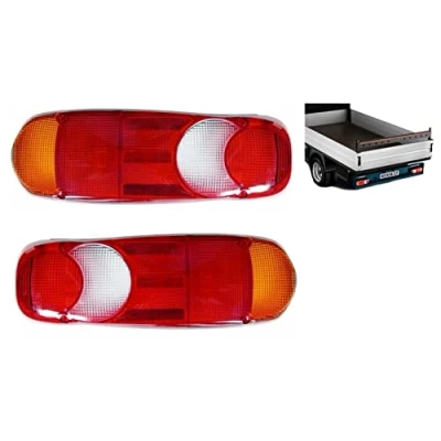 Abbildung von 2 x Rücklichtglas Rückleuchtenglas für Renault Master,Peugeot Boxer,VW Transporter T5 T6,Opel Movano Pritsche E MARK