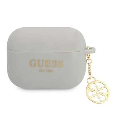 Abbildung von Guess GUAPLSC4EG Hülle für AirPods Pro Cover grau/Grey Silicone Charm 4G Collection