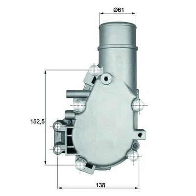 Abbildung von MAHLE ORIGINAL TI 136 84 Kühlwasserthermostat