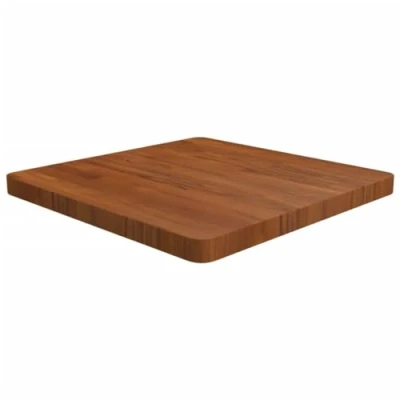 Abbildung von vidaXL Tischplatte Quadratisch Massivholzplatte Eichenplatte Holzplatte Platte Ersatztischplatte Dunkelbraun 60x60x4cm Behandelte Eiche