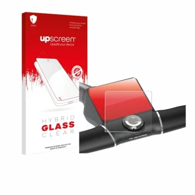 Abbildung von upscreen Schutzglas für Motocaddy M5 GPS Electric Trolley Schutzfolie, Glas Folie [Klar, 9H Panzerschutz, Anti Fingerprint]