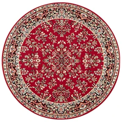 Abbildung von Home affaire Teppich &quot;Halton&quot;, rund, Kurzflor, Orient Optik, mit Bordüre, robust, pflegeleicht, gekettelt