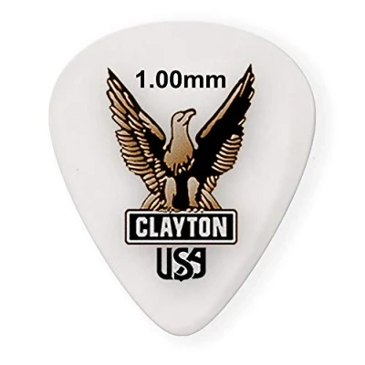 Abbildung von Clayton Picks Acetal S100/12 Gitarrenplektren