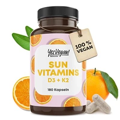 Abbildung von Vitamin D3 K2 Omega 3 + Calcium Magnesium und Zink 180 Kapseln 5000 IE d hochdosiert 1x180 St