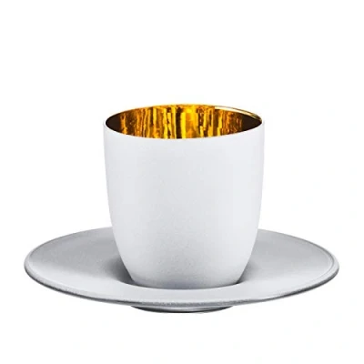 Abbildung von Eisch Espressoglas &quot;Cosmo gold&quot;, (Set, 2 tlg.), Echtgold, handgefertigt, bleifrei, 100 ml, teilig, Made in Germany