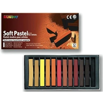 Abbildung von MUNGYO Set 12 Bleistifte trockenes Quadrate Blutrot