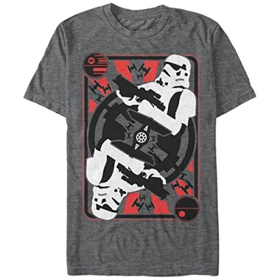 Abbildung von Star Wars Herren T Shirt Trooper Card Graphic grau Klein