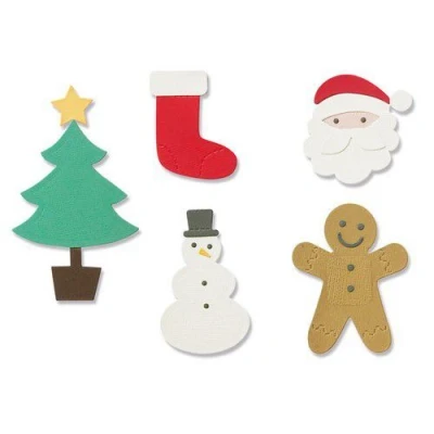 Abbildung von Sizzix Thinlits Die Set 13PK Basic Christmas Shapes 665336 Debi Potter (07 21)