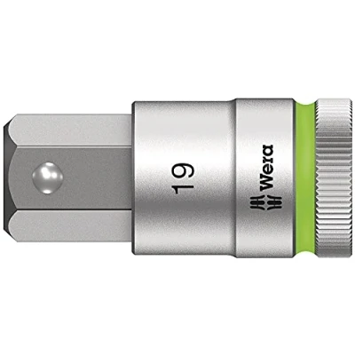 Abbildung von Wera 8740 C HF Zyklop Bit Nuss 1/2 Zoll Antrieb mit Haltefunktion, 19.0 x 60 mm, 05003829001