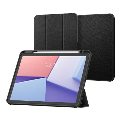 Abbildung von Spigen Urban Fit Hülle Kompatibel mit iPad Air 6. M2 (2024) / 5. (2022) 4. Generation (2020) 11 Zoll und 10.9 Case Schwarz