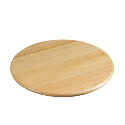 Abbildung von Zassenhaus 50264 Drehplatte, Durchmesser 35 cm, Gummibaumholz hell, Braun