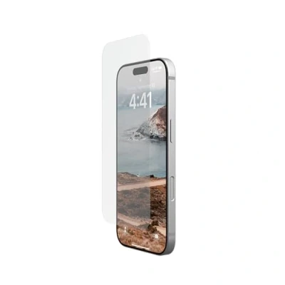 Abbildung von URBAN ARMOR GEAR Tempered Glass Displayschutzglas Apple iPhone 16 Pro (Zweifach gehärtetes Glas, Anti Fingerabdruck, Inkl. Montagekit, Ultra klar)